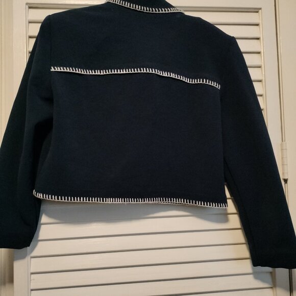 Karin Stevens navy jacket size 10 - Picture 5 of 6